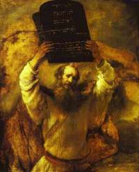 Rembrandt: Moj rozbj tabulky se Zkonem, 1659, Olej na pltn, Gemldegalerie, Berlin, Nmecko